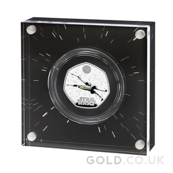 2024 50p X-Wing Star Wars Proof Silver Coin Boxed