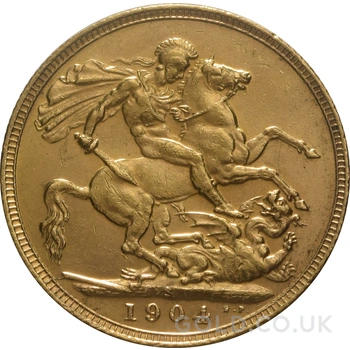 1904 Gold Sovereign Coin Edward VII Sydney