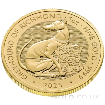 2025 Greyhound of Richmond - Tudor Beasts 1oz Gold Coin