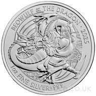 Beowulf & The Dragon 1oz Silver Coin (2025)