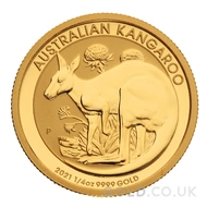 2021 1/4oz Gold Kangaroo Coin