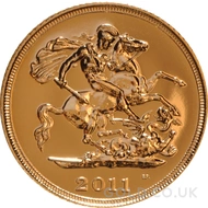 2011 Gold Half Sovereign Coin Elizabeth II