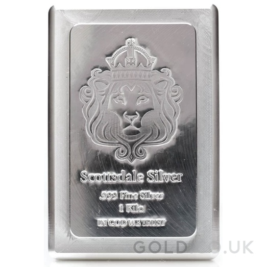 1kg Silver Stacker Bar Scottsdale