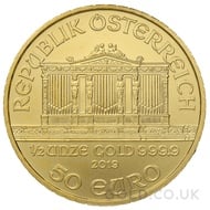 Gold Philharmonic Half Ounce Coin (2019)