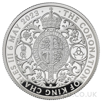 2023 2oz Silver Coronation of King Charles III Proof Coin Boxed