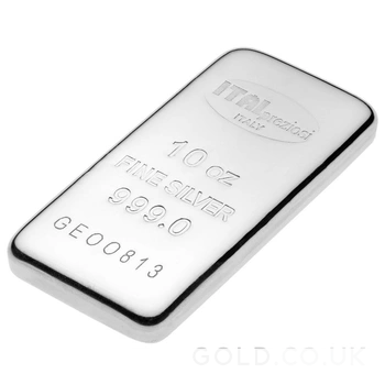 10oz Silver Bar Italpreziosi Cast