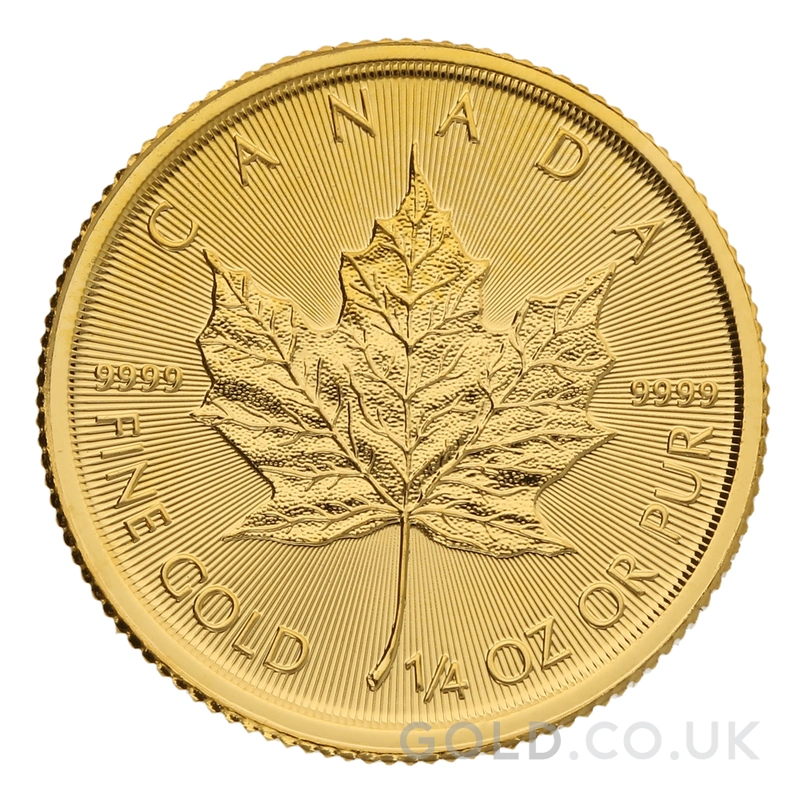 2022 1/4oz Canadian Maple Leaf Gold Coin