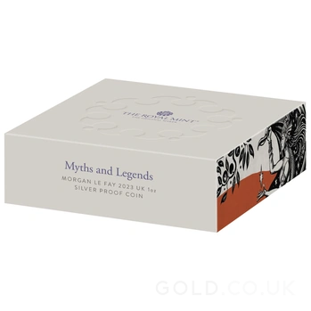 2023 Proof Morgan le Fay Silver Coin Myths & Legends 1oz Boxed