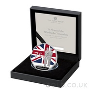 75 Years of the Windrush Generation Fifty Pence 50p Proof Colour Silver Coin Boxed (2023