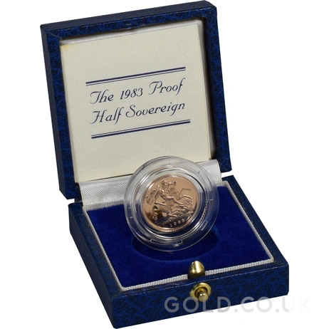 1983 Proof Gold Half Sovereign Boxed