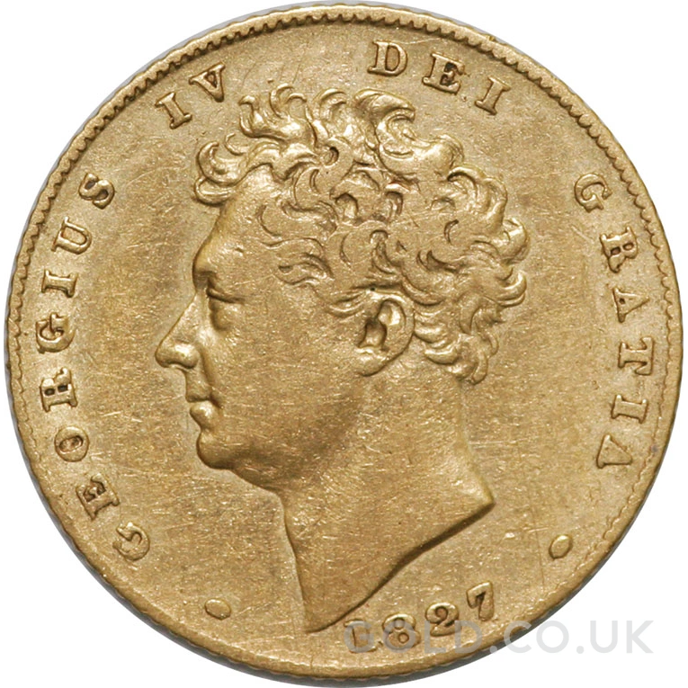 1827 Gold Half Sovereign George IV