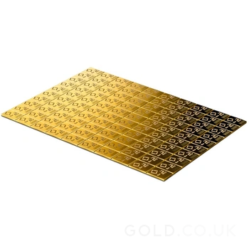 100 x 1g Gold Bar Valcambi CombiBar