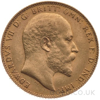 1902 Gold Sovereign Coin Edward VII Melbourne