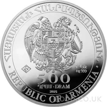 2026 Armenian Noah's Ark Silver Coin 1oz