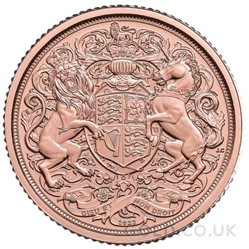 2022 Gold Quarter Sovereign Queen Elizabeth II Memorial