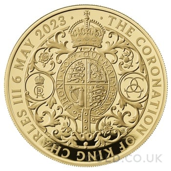 2023 5oz Gold Coronation of King Charles III Proof Coin Boxed