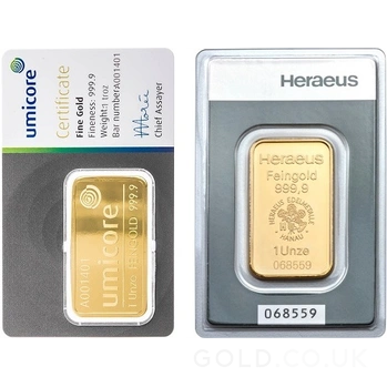 1oz Gold Bars Best Value (Brand New)
