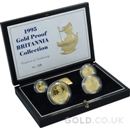 Proof Gold Britannia 4-Coin Box Set (1995)