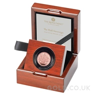 2022 Gold Proof Half Sovereign Coin Boxed
