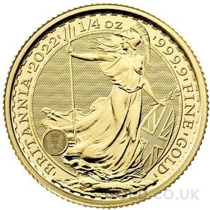 Quarter Ounce Gold Britannia Coin (2022)