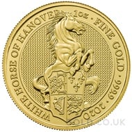 Gold 1oz White Horse of Hanover (2020)