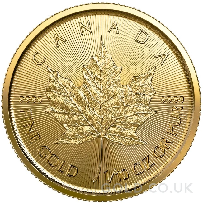 2022 1/10oz Canadian Maple Leaf Gold Coin