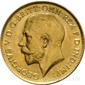 1925 Gold Half Sovereign George V South Africa