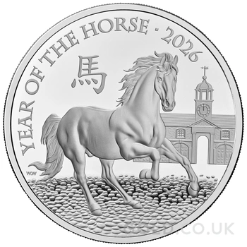 2026 Royal Mint 1oz Year of the Horse Proof Silver Coin Boxed