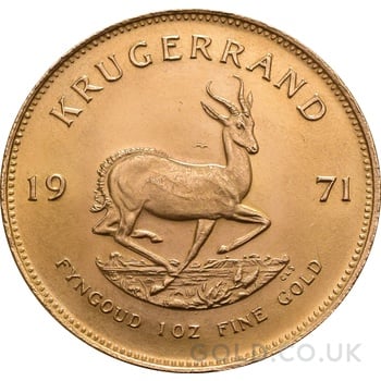 1971 Krugerrand Gold Coin 1oz