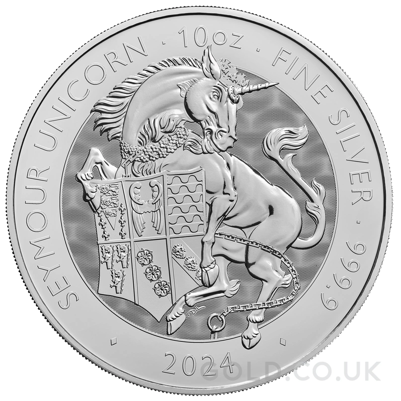 2024 Seymour Unicorn Silver Coin Tudor Beasts 10oz
