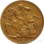 1923 Gold Sovereign Coin George V (P)