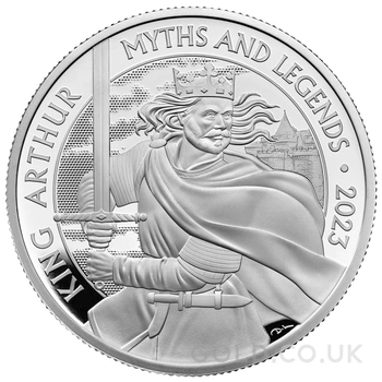 2023 Proof King Arthur Silver Coin Myths & Legends 1oz Boxed