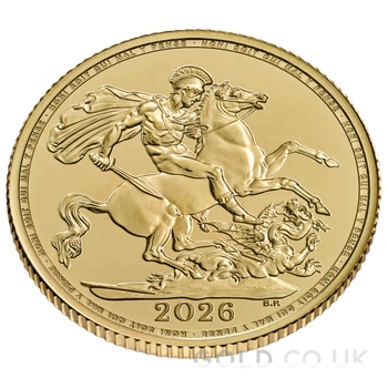 Tube of 25 2026 Gold Sovereigns