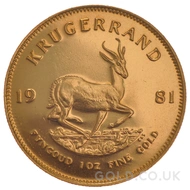 1981 Gold Krugerrand Coin 1oz
