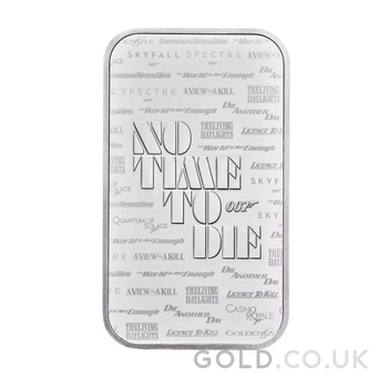 1oz Silver Bar James Bond 007