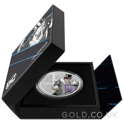 2023 The Penguin DC Villains 1oz Proof Silver Coin Boxed