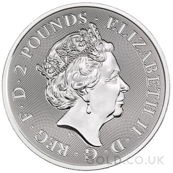 2019 Royal Mint Valiant Silver Coin 1oz