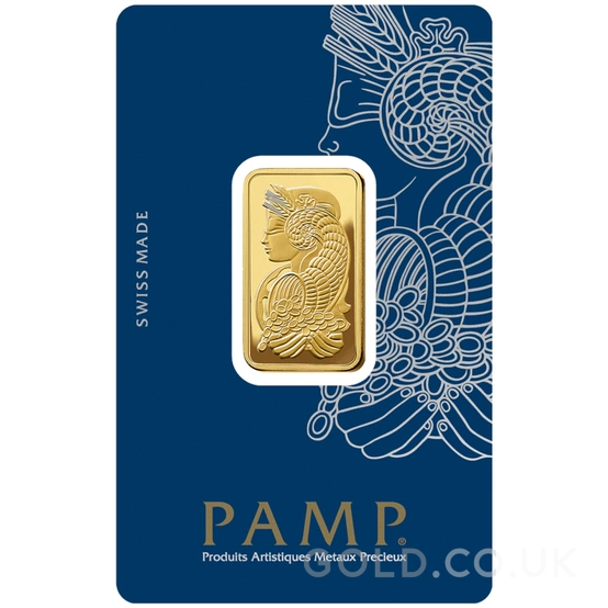 1/2oz Gold Bar PAMP Lady Fortuna Minted