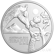 Australian Zoo Giraffe 1oz Silver Coin (2024)