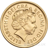 Gold Sovereign Coin Elizabeth II Fourth Head