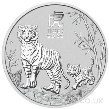 2022 Year of the Tiger Silver Coin 2oz Perth Mint Australian Lunar Series
