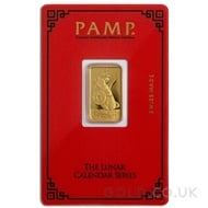 5g PAMP Year of the Mouse / Rat Gold Bar