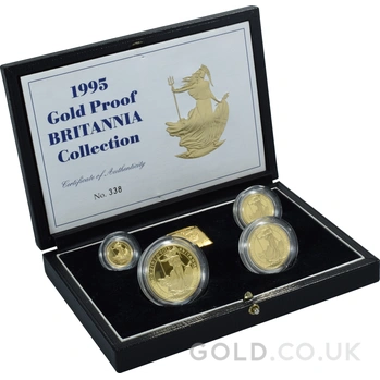 1995 Proof Gold Britannia 4 Coin Set Boxed