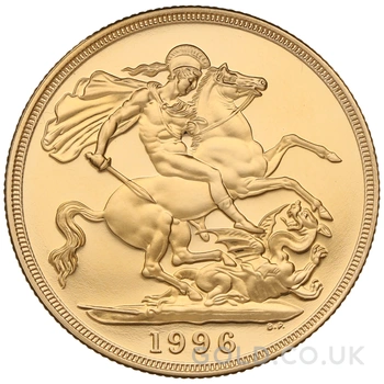 1996 Proof £2 Coin Gold Double Sovereign