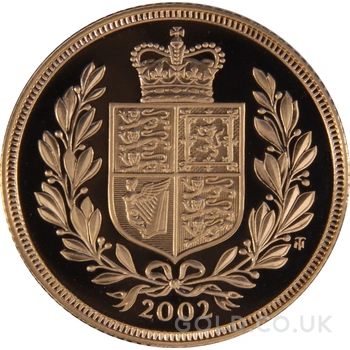 2002 Proof Gold Sovereign Boxed