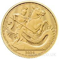2024 St George and the Dragon Quarter Ounce Gold Coin
