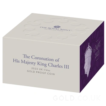 2023 1/4oz Gold Coronation of King Charles III Proof Coin Boxed