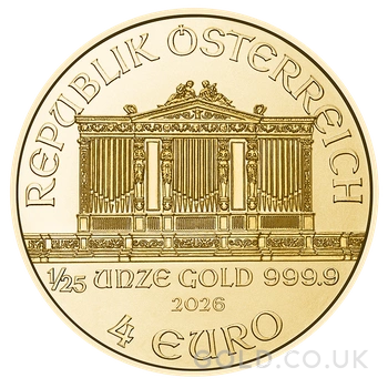 2026 1/25oz Austrian Gold Philharmonic Coin