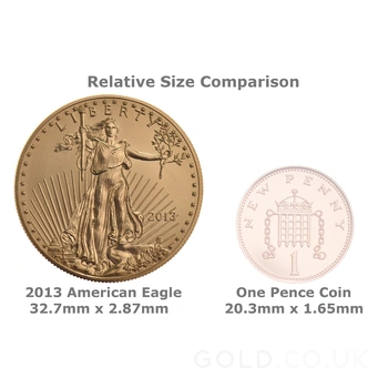2013 American Eagle Gold Coin 1oz