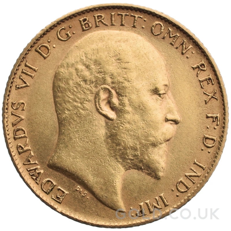 1908 Gold Half Sovereign Edward VII Perth